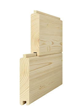 Unbehandelte Blockbohle aus Holz
